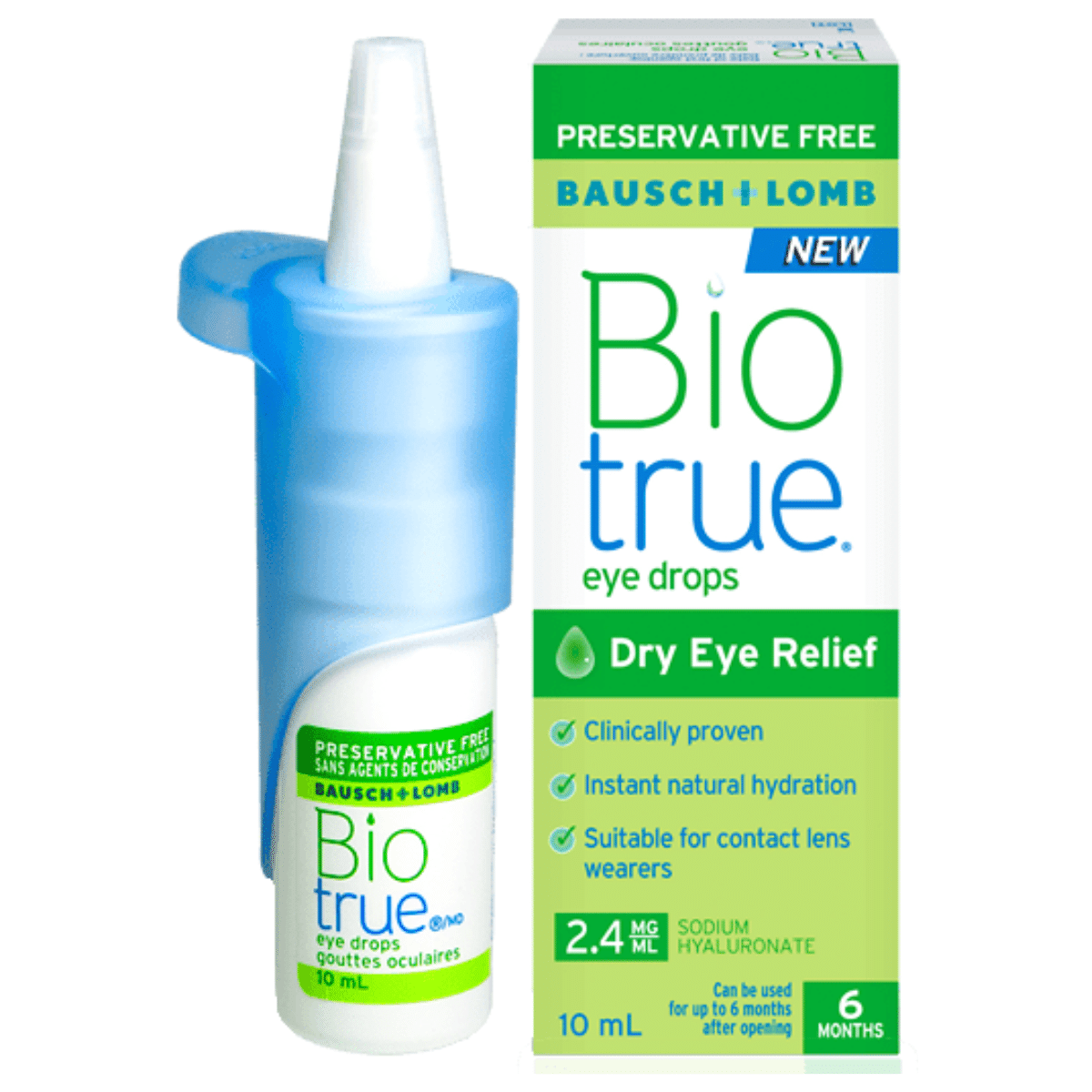 טיפות הרטבה לעיניים  ביו טרו 10 מ”ל Bio true 10ml