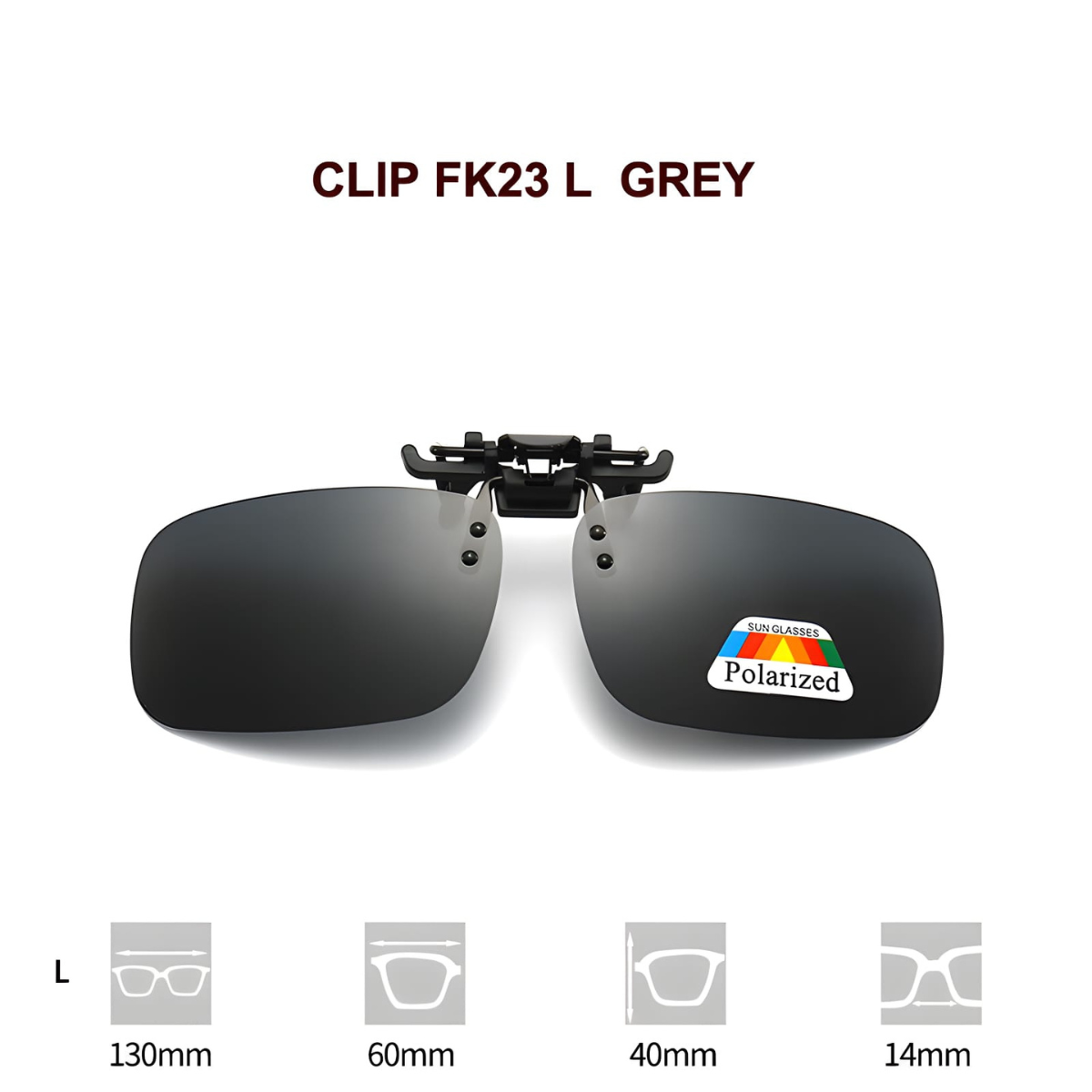 קליפון שמש למשקפי ראייה  להגנה מפני קרינת UV  מתחברים למשקפיים עם קליפ (FK 23)