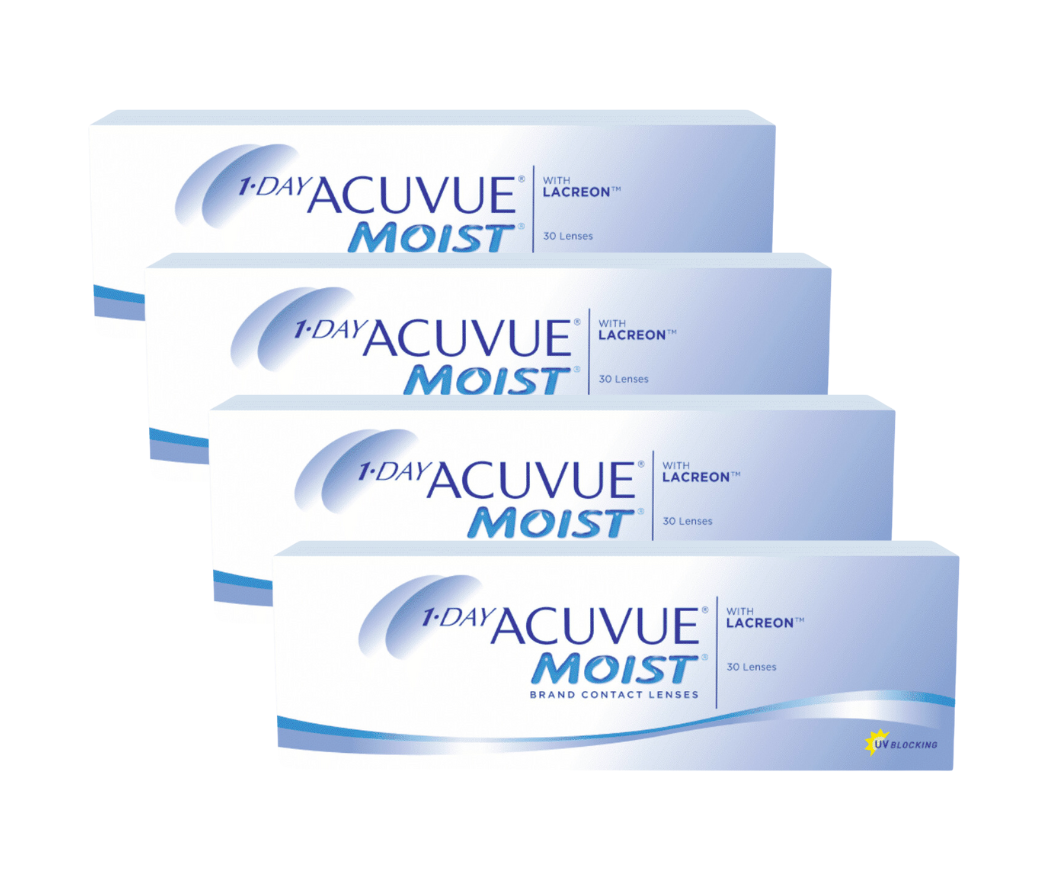 עדשות מגע יומיות  וואן דיי אקיוביו מויסט  1Day Acuvue Moist 120pck