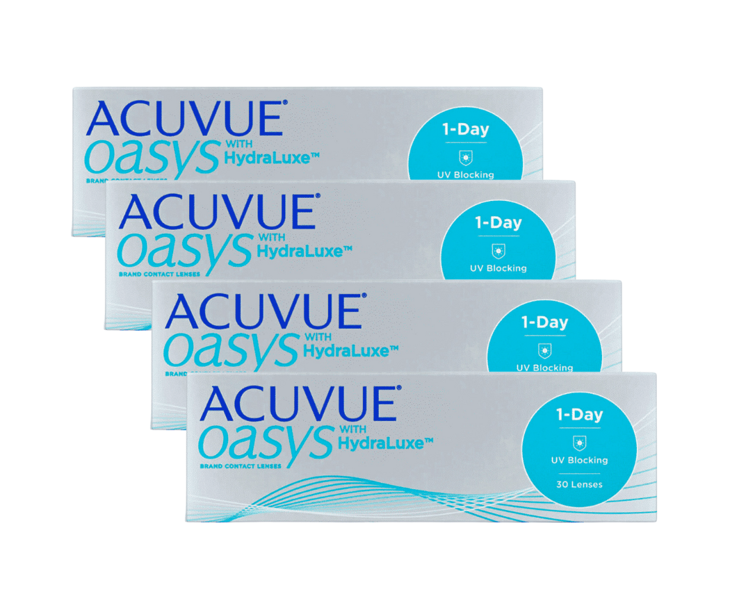 עדשות מגע יומיות  אקיוביו אואזיס ואן דיי 1Day Acuvue Oasys 120Pck